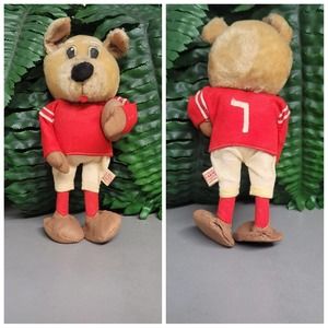 Vtg 9" Fun Farm Dog Football Player Doll